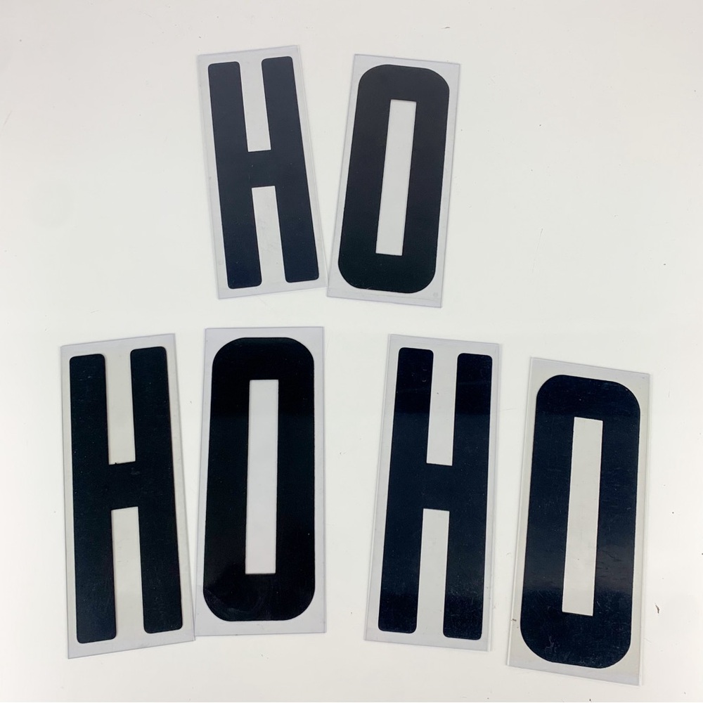 Vintage Marquee Plastic Letters Ho Ho Ho Santa Christmas Sign Display Holiday